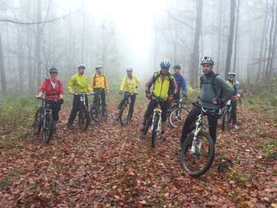 MTB-Ausfahrt bei ersten eisigen Temperaturen